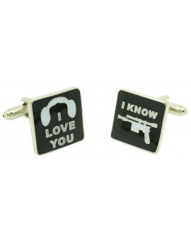 cufflinks star wars I love you and I know