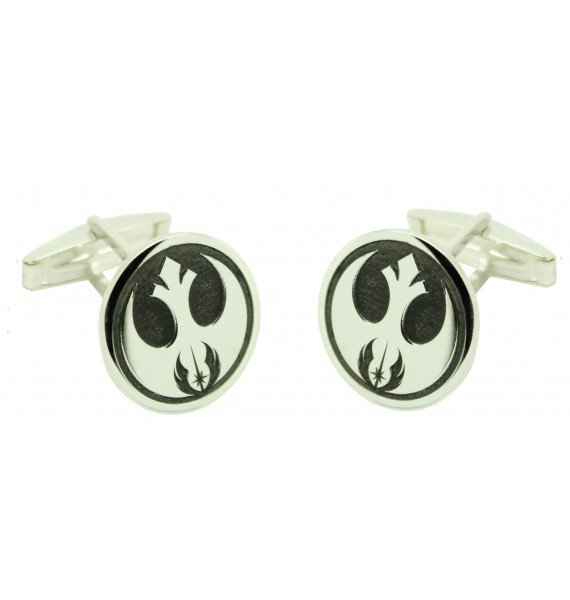 Gemelos para camisa Alianza rebelde Star Wars Plata 925 personalizado