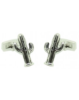 cactus cufflinks plated usa