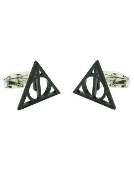 logo harry potter black cufflinks