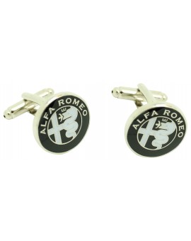 Cufflinks Alfa Romeo - black