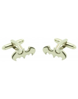 Silver Batman Signal Cufflinks 
