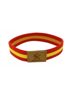 Pulsera con bandera España elástica Guardia Civil
