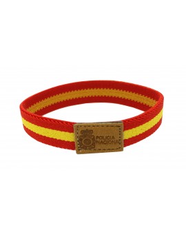 Bracelet with elastic Spain flag National Police