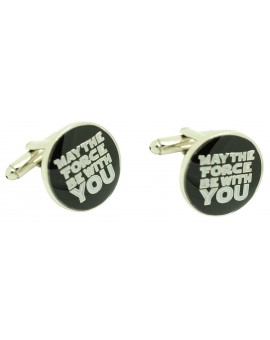Boutons de manchette MAY THE FORCE BE WITH YOU Star Wars en gros