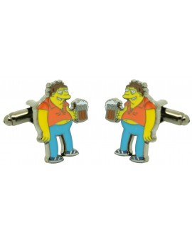 Gemelos para camisa Barney Gumble de Simpson