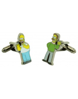 cufflinks Homer Simpson and Ned Flanders