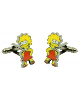 Gemelos para camisa Lisa Simpson