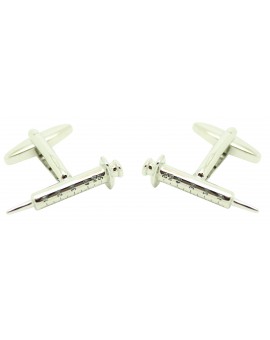 Boutons de manchette Seringue - Aiguille Médicale en gros