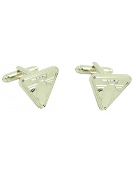 Gemelli da polso logo New Triumph argento all'ingrosso