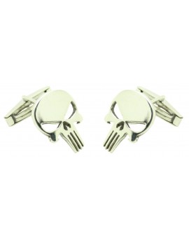 Punisher Patriotic Skull Shirt Boutons de manchette PREMIUM 925 Argent