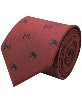 Corbata Seda caza estelar Tie y caza Ala-X Star Wars