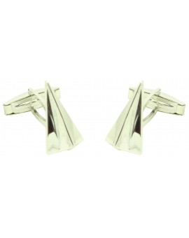 Shirt cufflinks Paper airplane 925 sterling silver PREMIUM