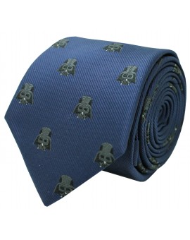 Darth Vader Star Wars silk tie blue
