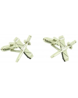 Cufflinks for Guardia Civil silver shield shirt