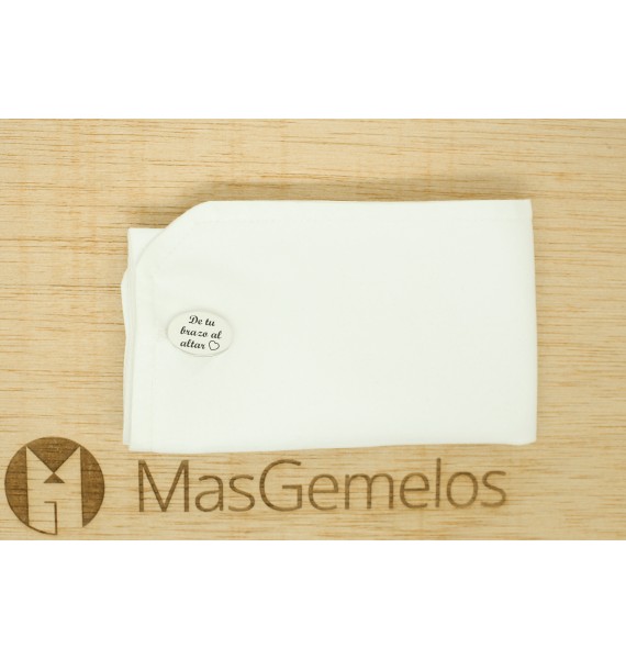 gemelos de plata para boda te quiero papa