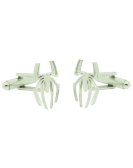 Gemelli da camicia ragno Spider-Man argentato all'ingrosso