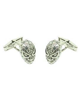 Cufflinks spiderman mask sterling silver 925