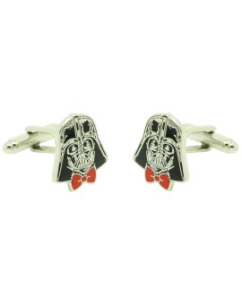 Darth Vader shirt cufflinks with bow tie