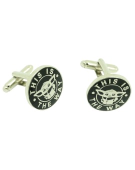 cufflinks for men Grogu in The Mandalorian - this is the way