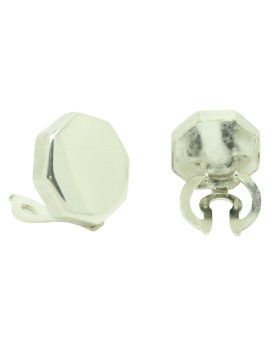 Cubrebotones para camisa octogono Plata de ley 925