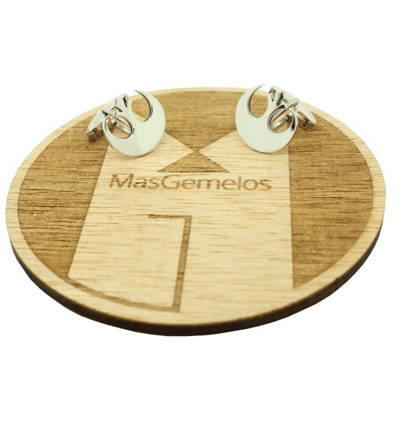 Star Wars Rebel Alliance Hemdmanschettenknöpfe aus 925er Sterlingsilber nach Maß