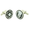 Boutons de manchette Star Wars Symbole de l'Ordre Jedi et de l'Empire