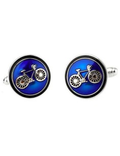 Classic Blue Bicycle Shirt Cufflinks Wholesale