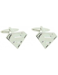 Silver Superman shirt cufflinks wholesale