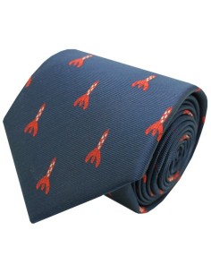 Cravate fusée Tintin bleu marine en gros