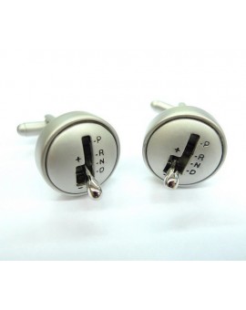 Movable Gear Lever Cufflinks 