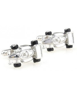 Gemelos Coche de Fórmula 1 Plateado