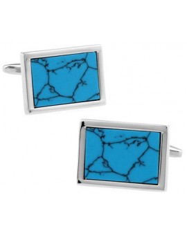 Gemelos Piedra Azul Turquesa