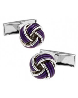 Purple Knot Cufflinks 