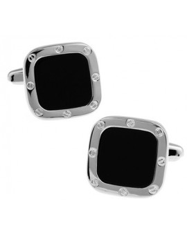 Black and Silver XI Cufflinks