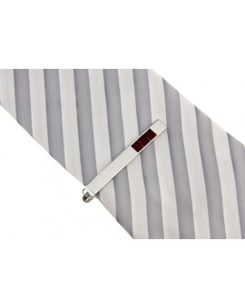 Purple Crystal Row Tie Bar 