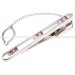Pink Crystal Tie Bar 