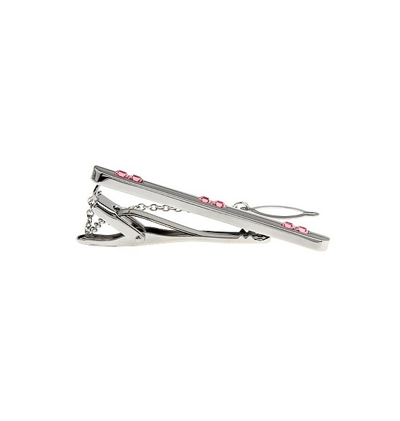 Pink Crystal Tie Bar 