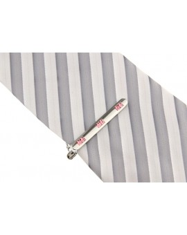 Pink Crystal Tie Bar 