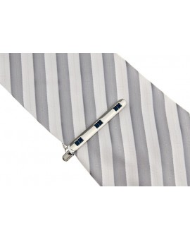 Blue Crystal Tie Bar 