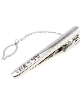 Crystal Row Tie Bar 