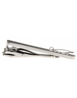 Crystal Row Tie Bar 