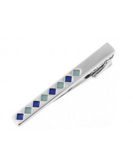 Blue Squares Tie Bar 