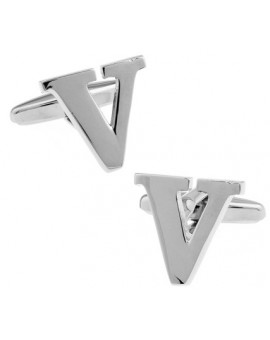 Big Letter V Cufflinks 