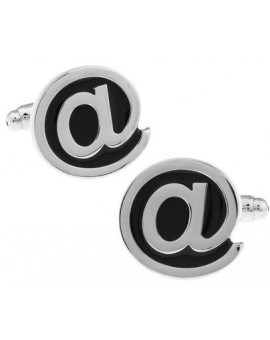 At Sign Cufflinks 