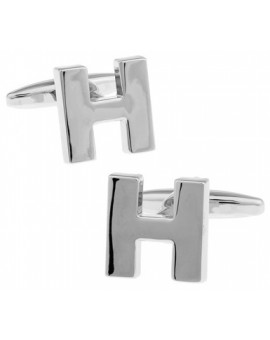 Letter H Cufflinks 