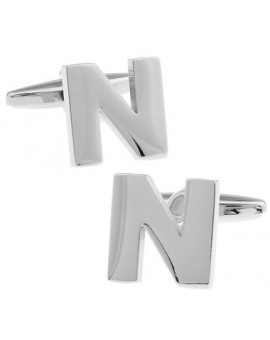 Letter N Cufflinks 