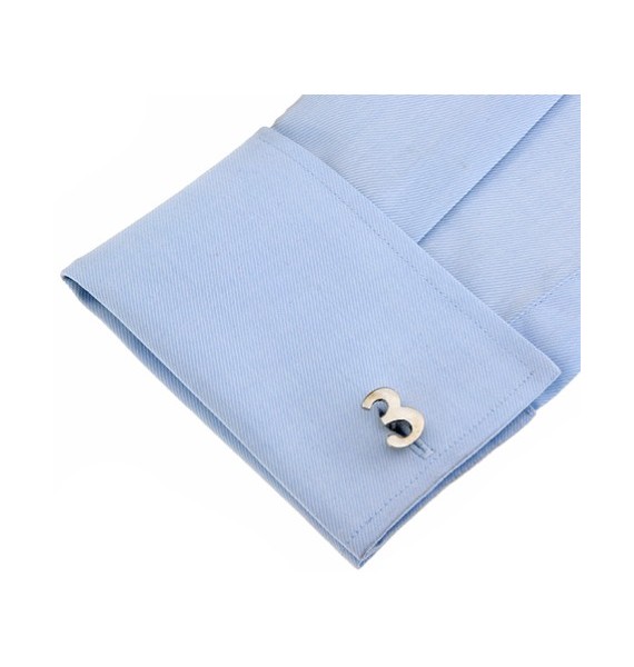 Number 3 Cufflinks 