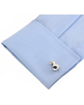 Number 3 Cufflinks 