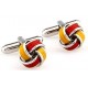Red and Yellow Knot Cufflinks